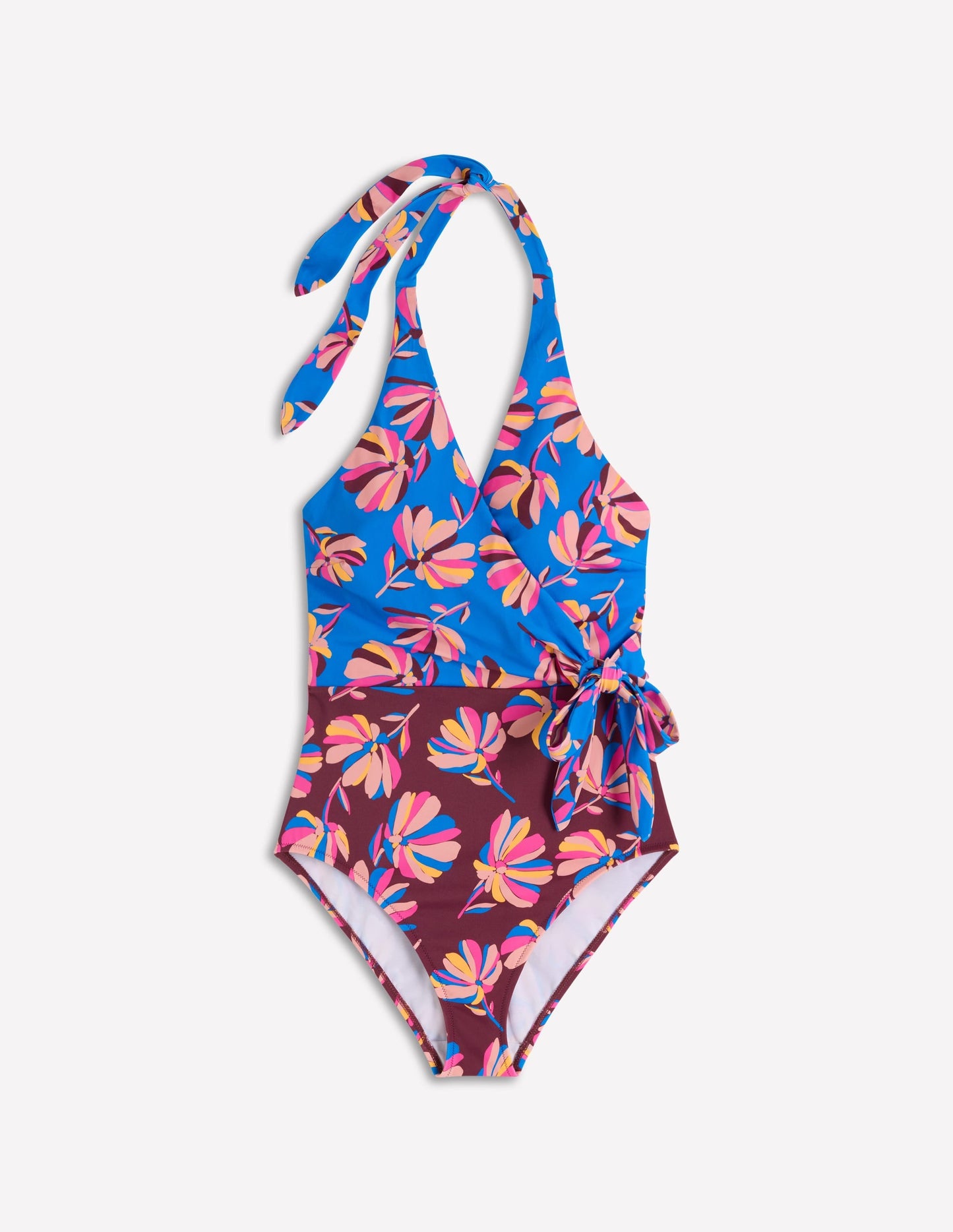 Tilos Tie Side Swimsuit-Multi, Daisy Cascade