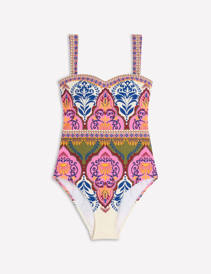 Clean Sweetheart Swimsuit-Multi, Ornamental Garden