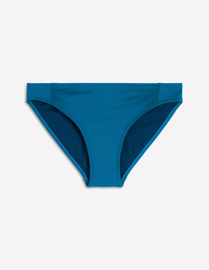 Classic Ruched Bikini Bottoms-Ocean View