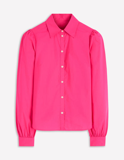 Cara Cotton Shirt-Pop Pansy