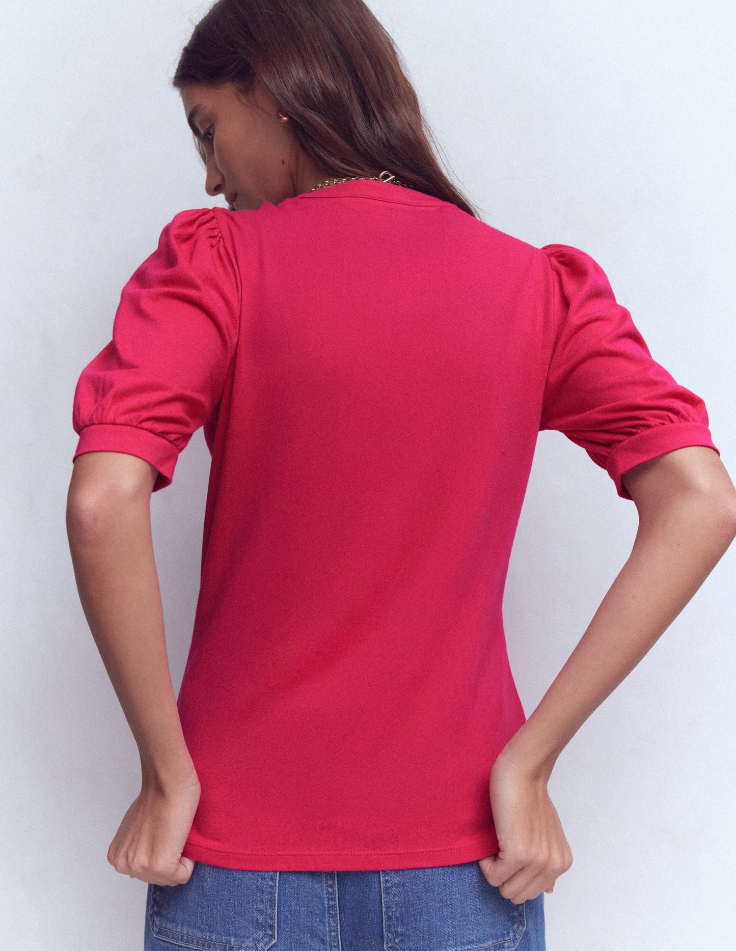 Supersoft Short Sleeve Henley-Pomegranate