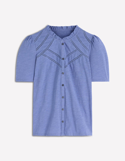 Bea Short Sleeve Shirt-Ebb and Flow