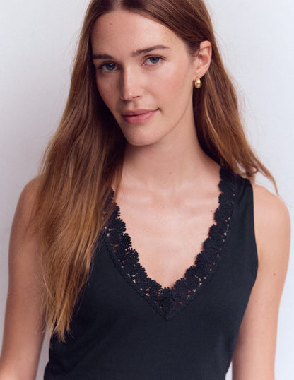 Supersoft V Neck Trim Vest-Navy Blazer