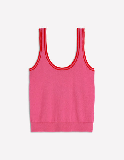 Liz Knitted Tank-Pink
