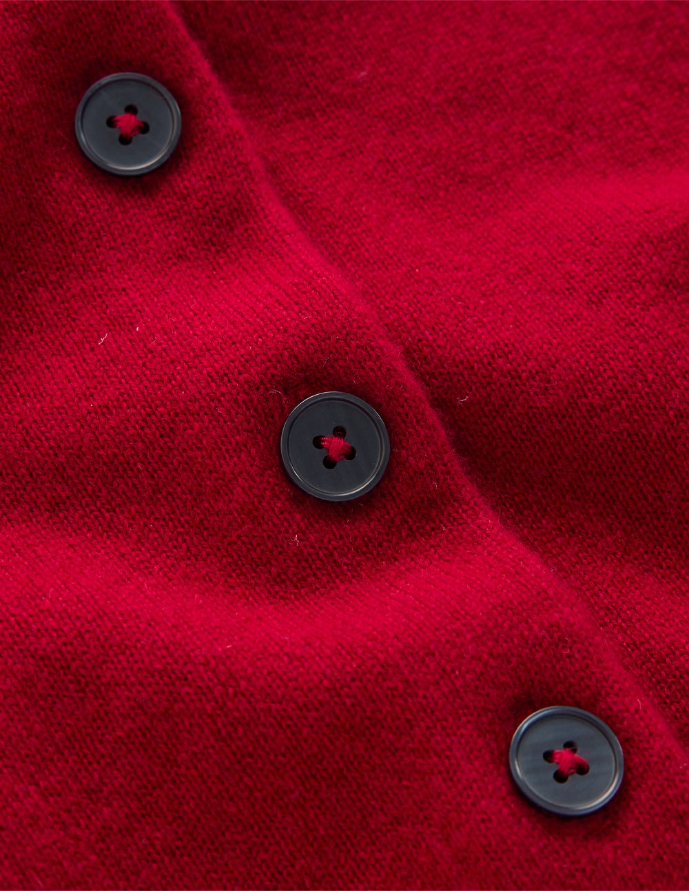Cropped Cashmere Cardigan-Ash Red
