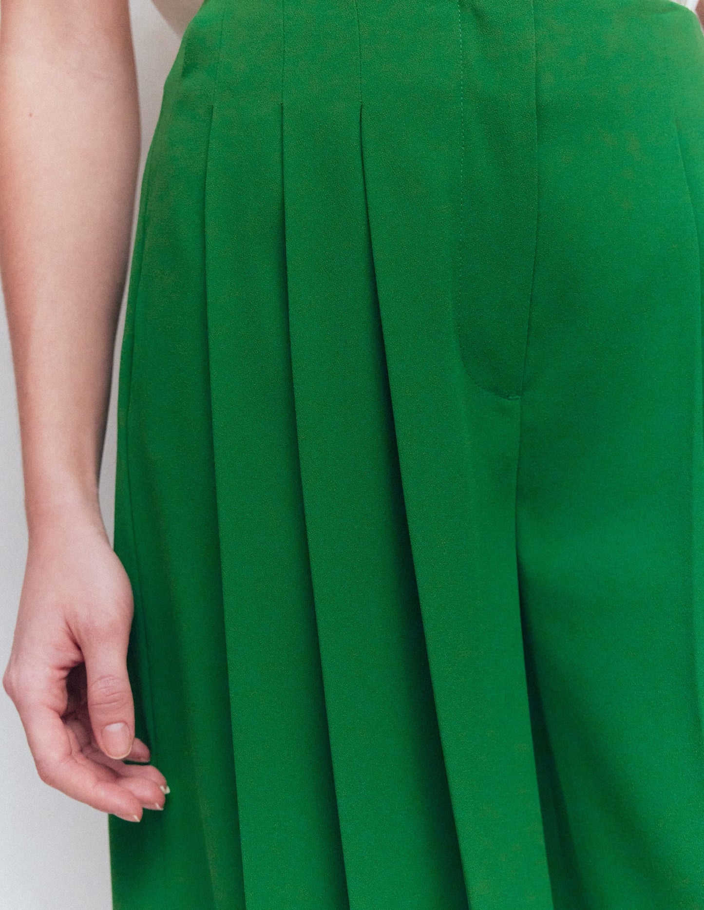 Regent Wide Leg Pants-Rich Emerald