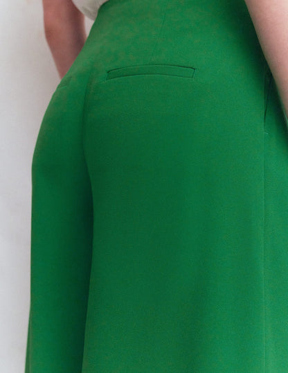 Regent Wide Leg Pants-Rich Emerald