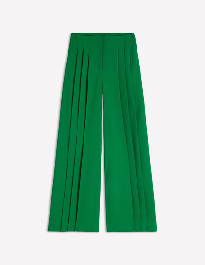 Regent Wide Leg Pants-Rich Emerald