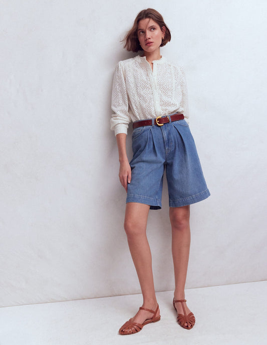 Denim Bermuda Short-Light Vintage