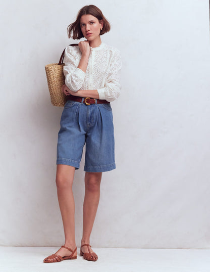 Denim Bermuda Short-Light Vintage