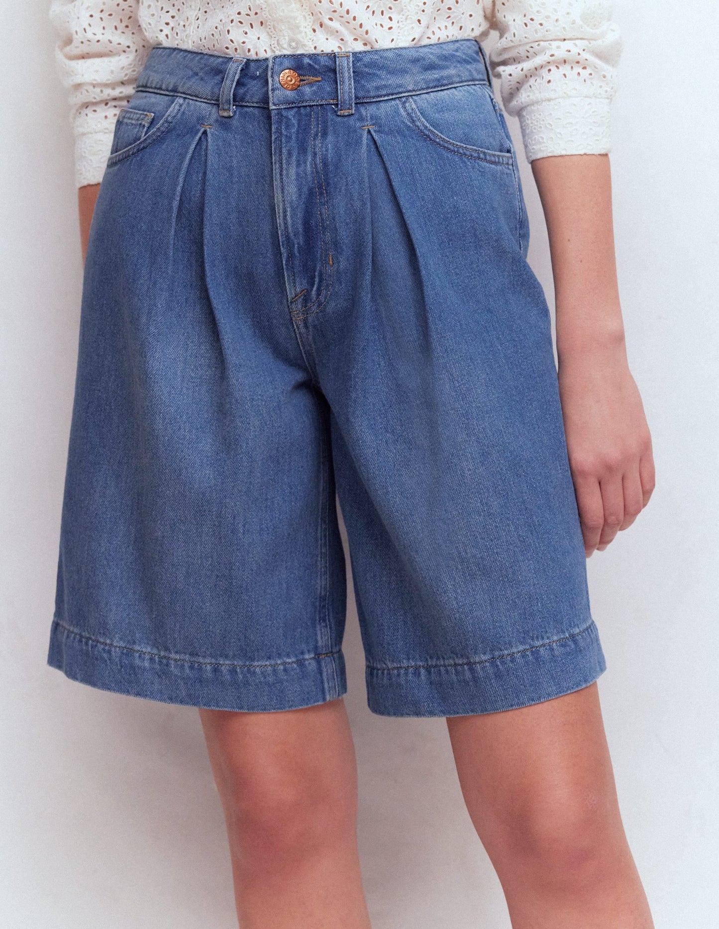 Denim Bermuda Short-Light Vintage