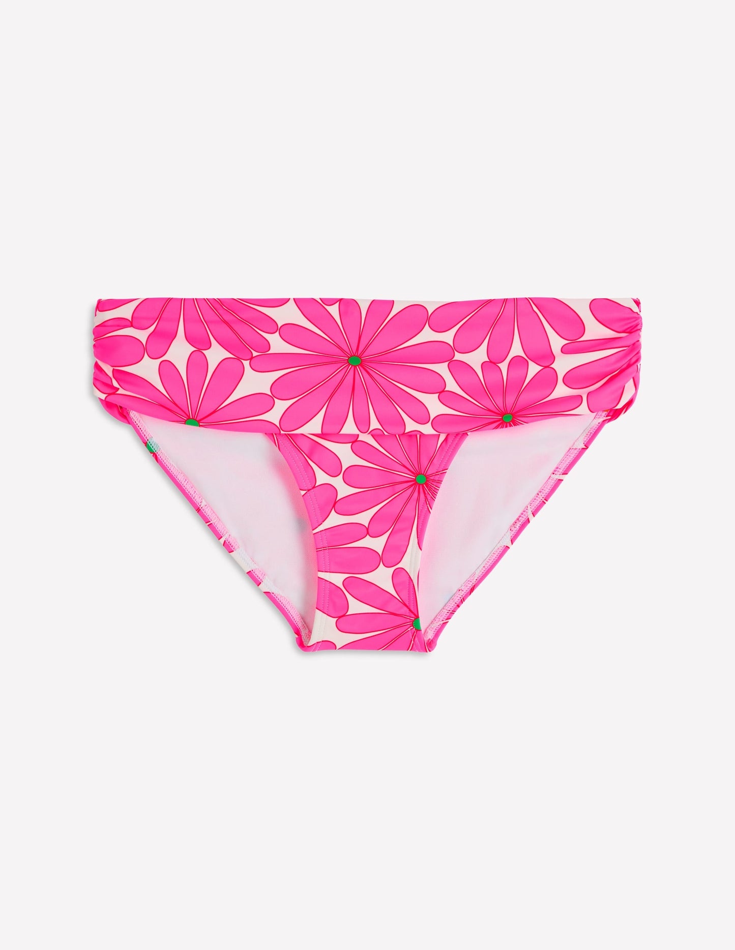 Classic Fold Bikini Bottoms-Sangria Sunset, Daisy Blossom
