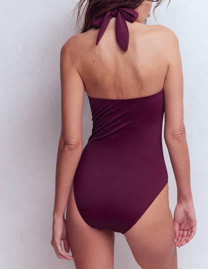 Kythira Ruched Swimsuit-Chocberry
