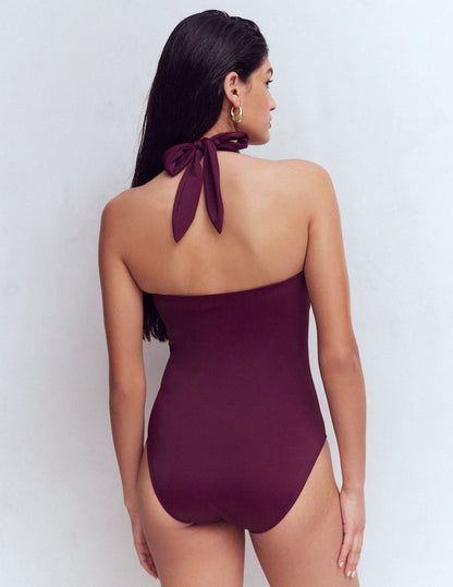 Kythira Ruched Swimsuit-Chocberry