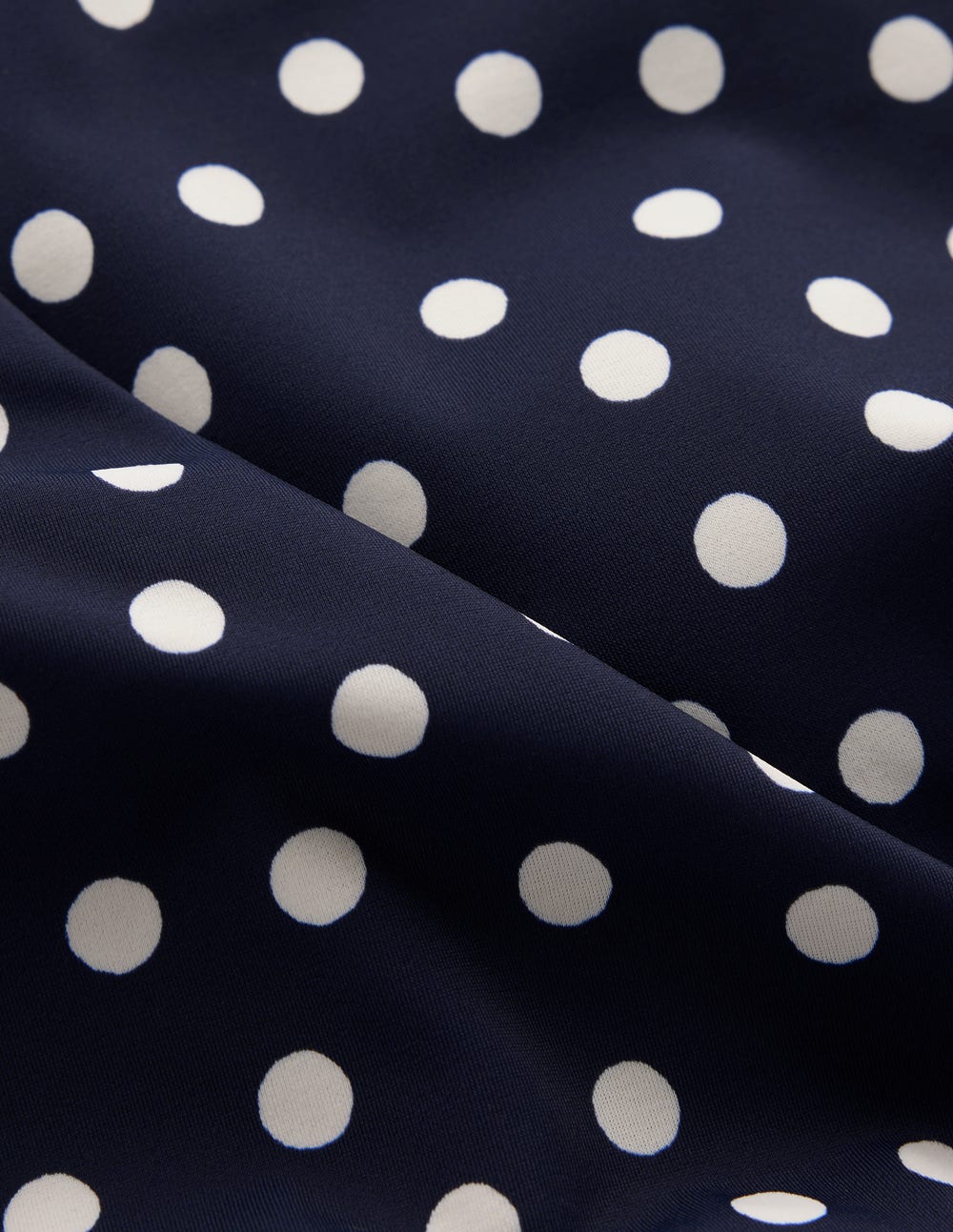 Tilos Tie Side Swimsuit-French Navy, Painted Dot
