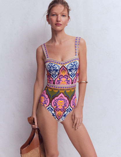 Clean Sweetheart Swimsuit-Multi, Ornamental Garden