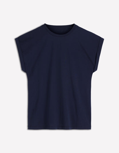 Turn Back T-shirt-Navy