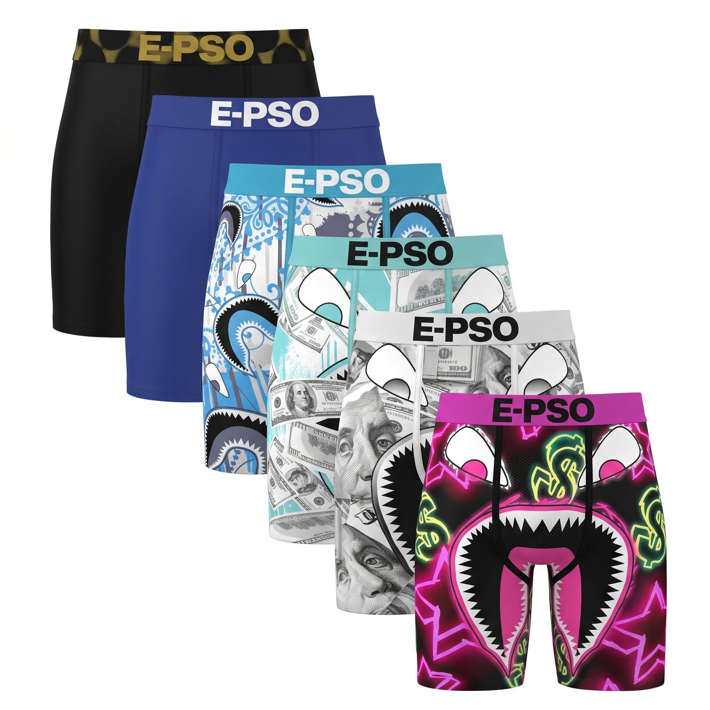 🩳Men's Novelty Graphic Long Leg Boxer Briefs