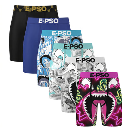 🩳Men's Novelty Graphic Long Leg Boxer Briefs