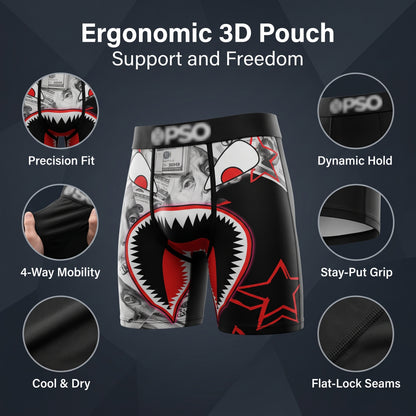 🩳Men's Novelty Graphic Long Leg Boxer Briefs
