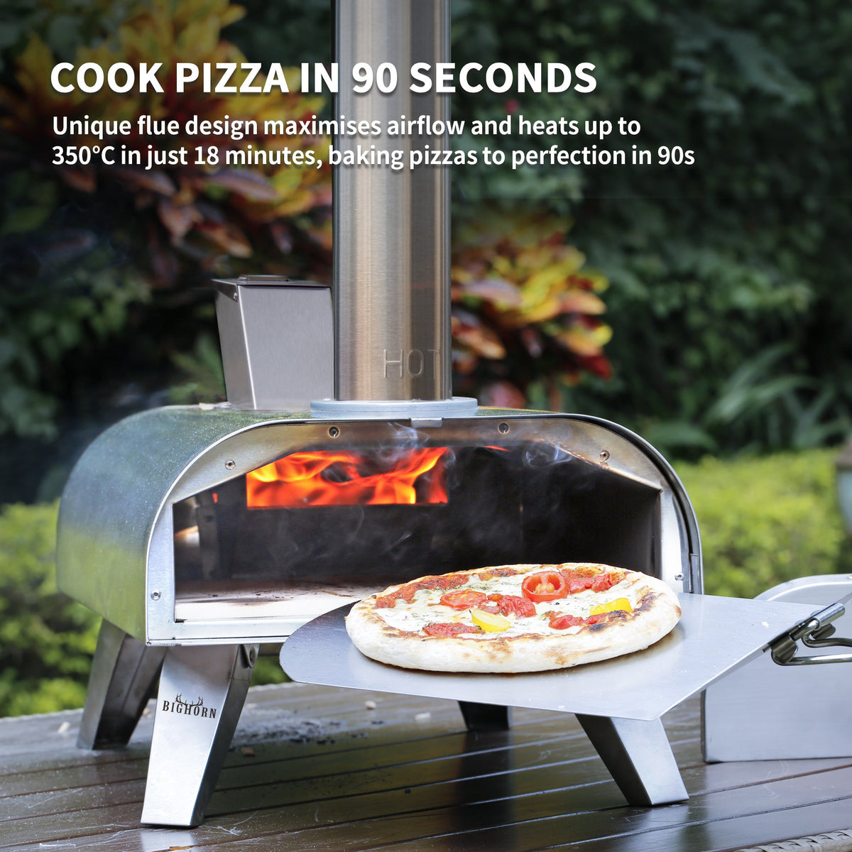 12" Pellet & Gas Pizza Oven