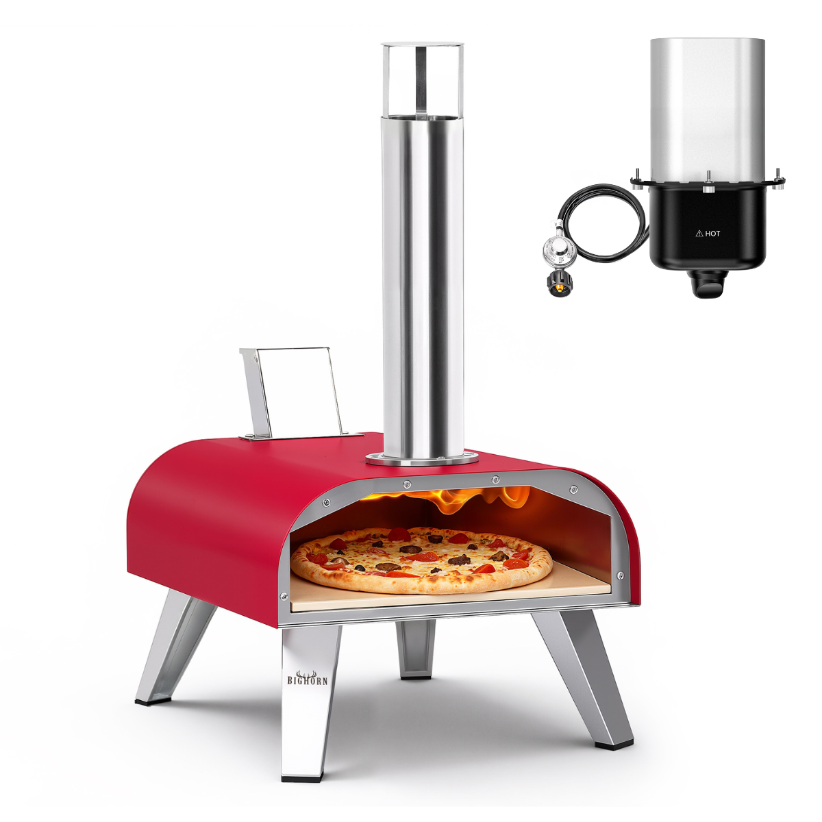 12" Pellet & Gas Pizza Oven