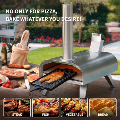 12" Pellet & Gas Pizza Oven