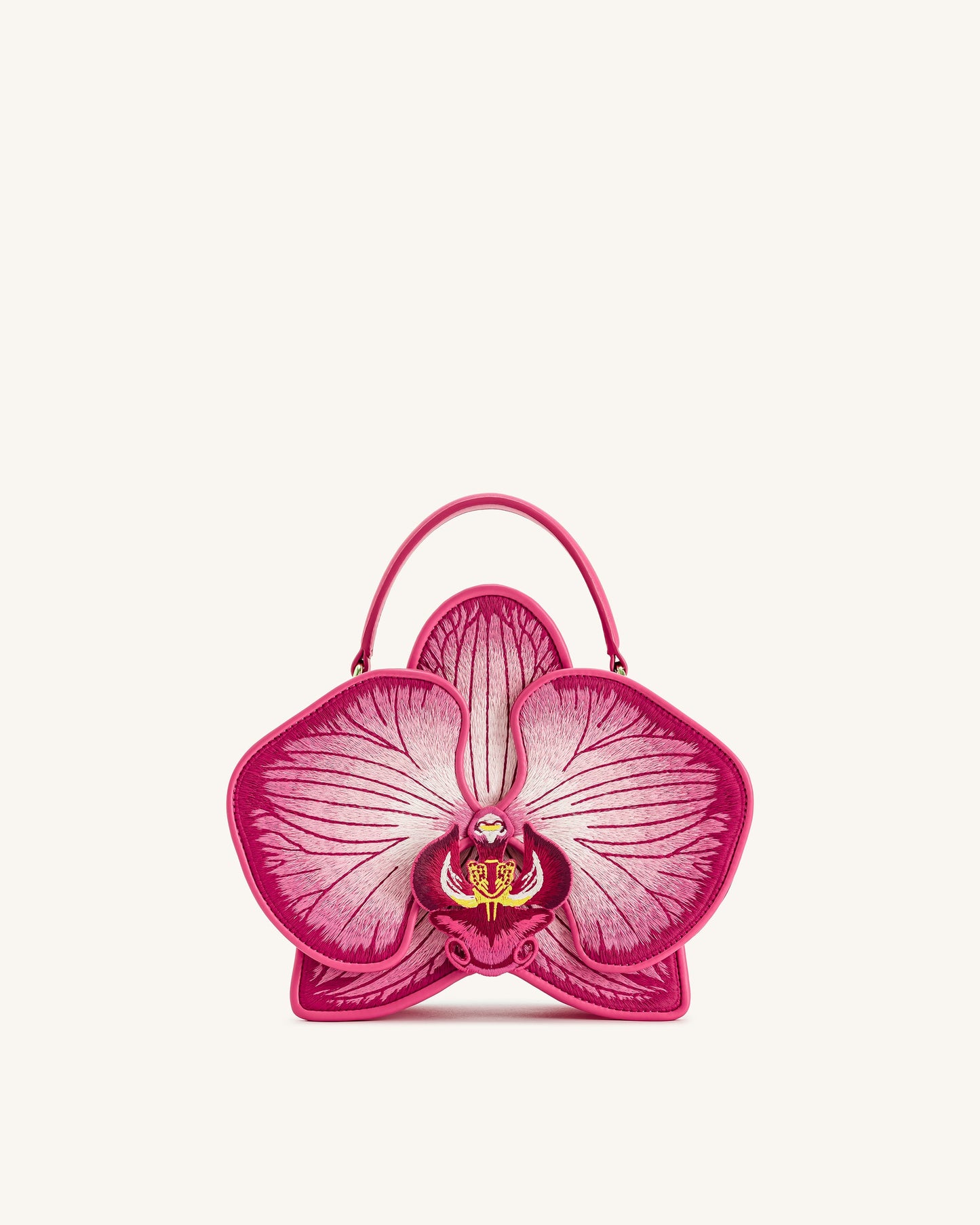 Flora 蘭花造型手提包 - 粉紅色