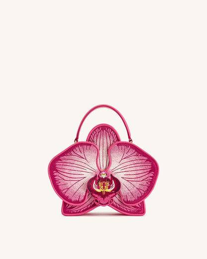 Flora 蘭花造型手提包 - 粉紅色