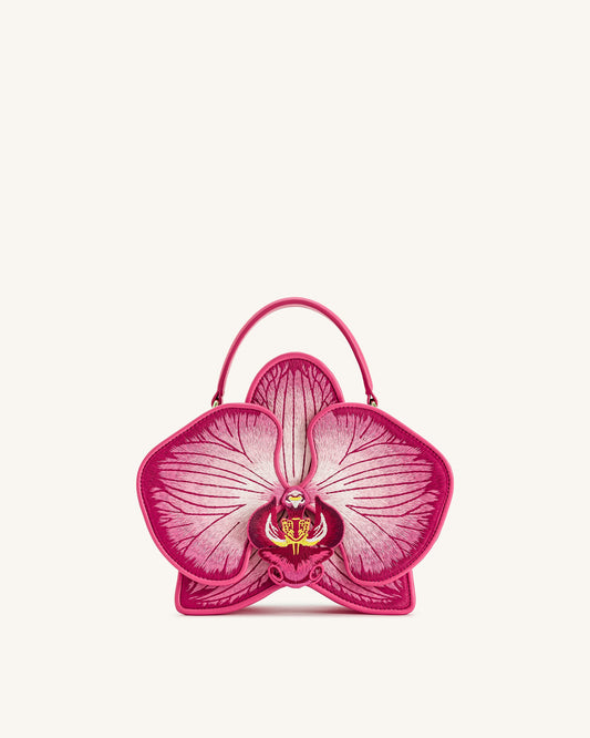 Flora 蘭花造型手提包 - 粉紅色