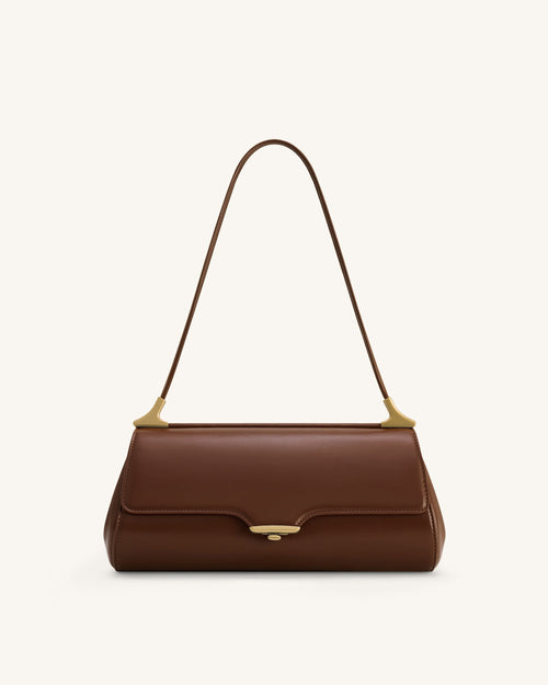 Eloise 肩背包 - 深棕色