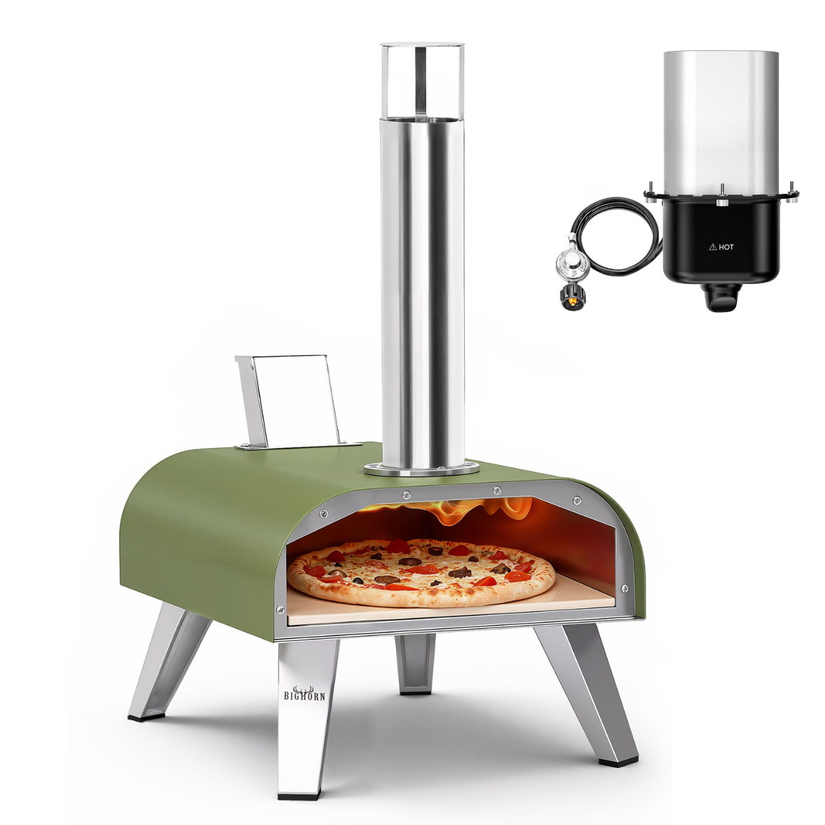 12" Pellet & Gas Pizza Oven