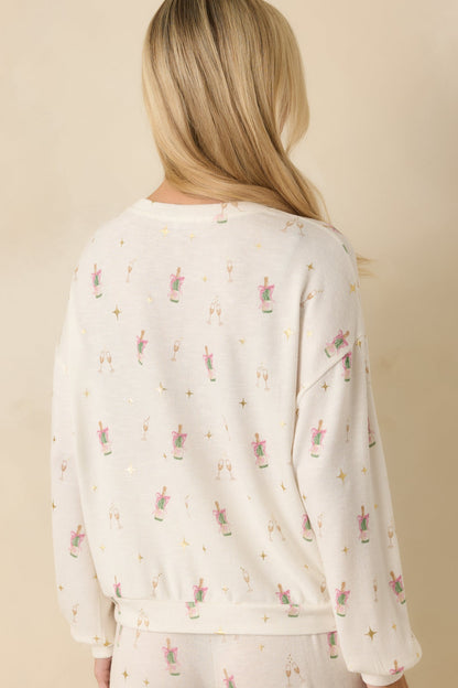 Z Supply Ivory Champs Long Sleeve Top