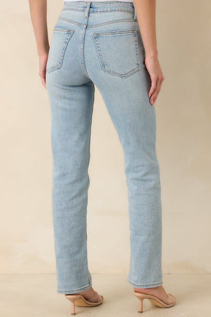 Dusk Enchantment Light Wash Straight Leg Jeans