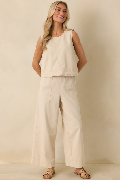 Z Supply Parchment Beige Daycation Pants