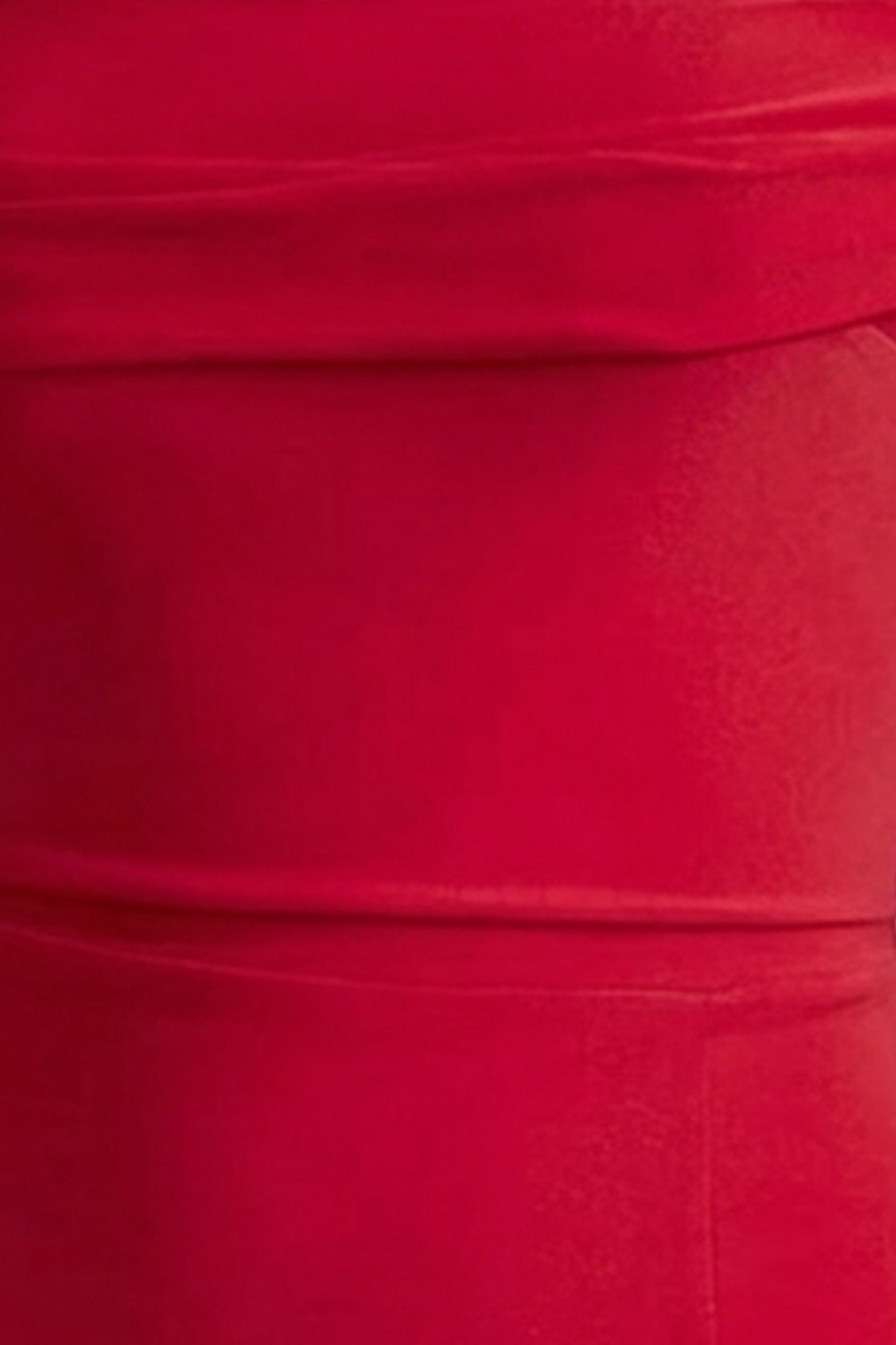 Law of Attraction | Red Bardot Draped Split Maxi Dress