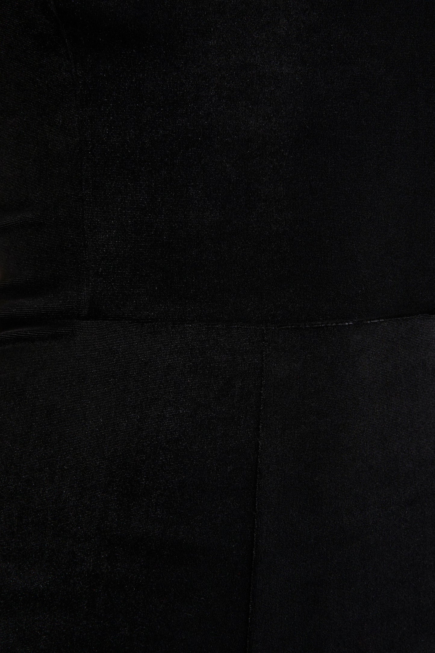 Arcane | Black Velvet Bandeau Jumpsuit With Scarf