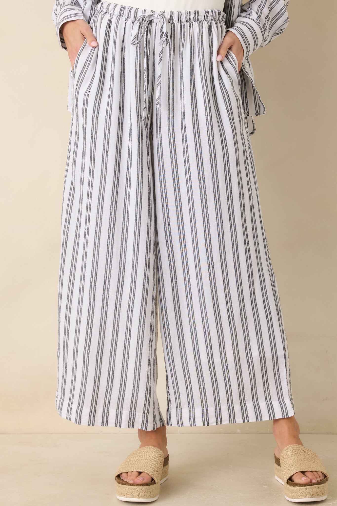 Z Supply The Perfect Black & White Stripe Pants