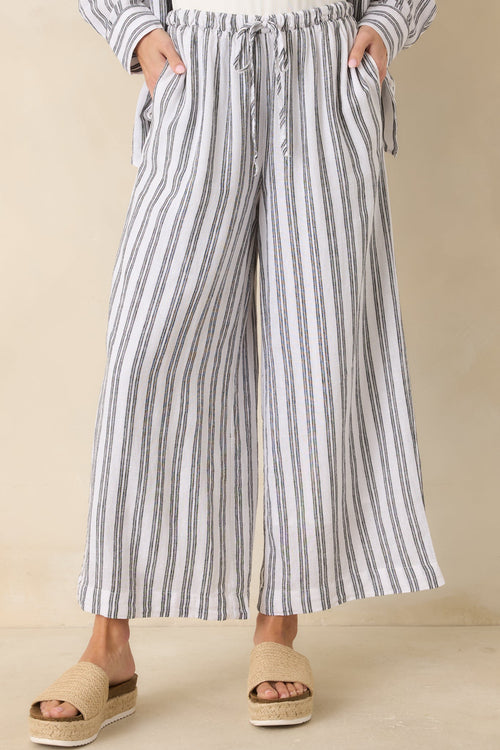 Z Supply The Perfect Black & White Stripe Pants
