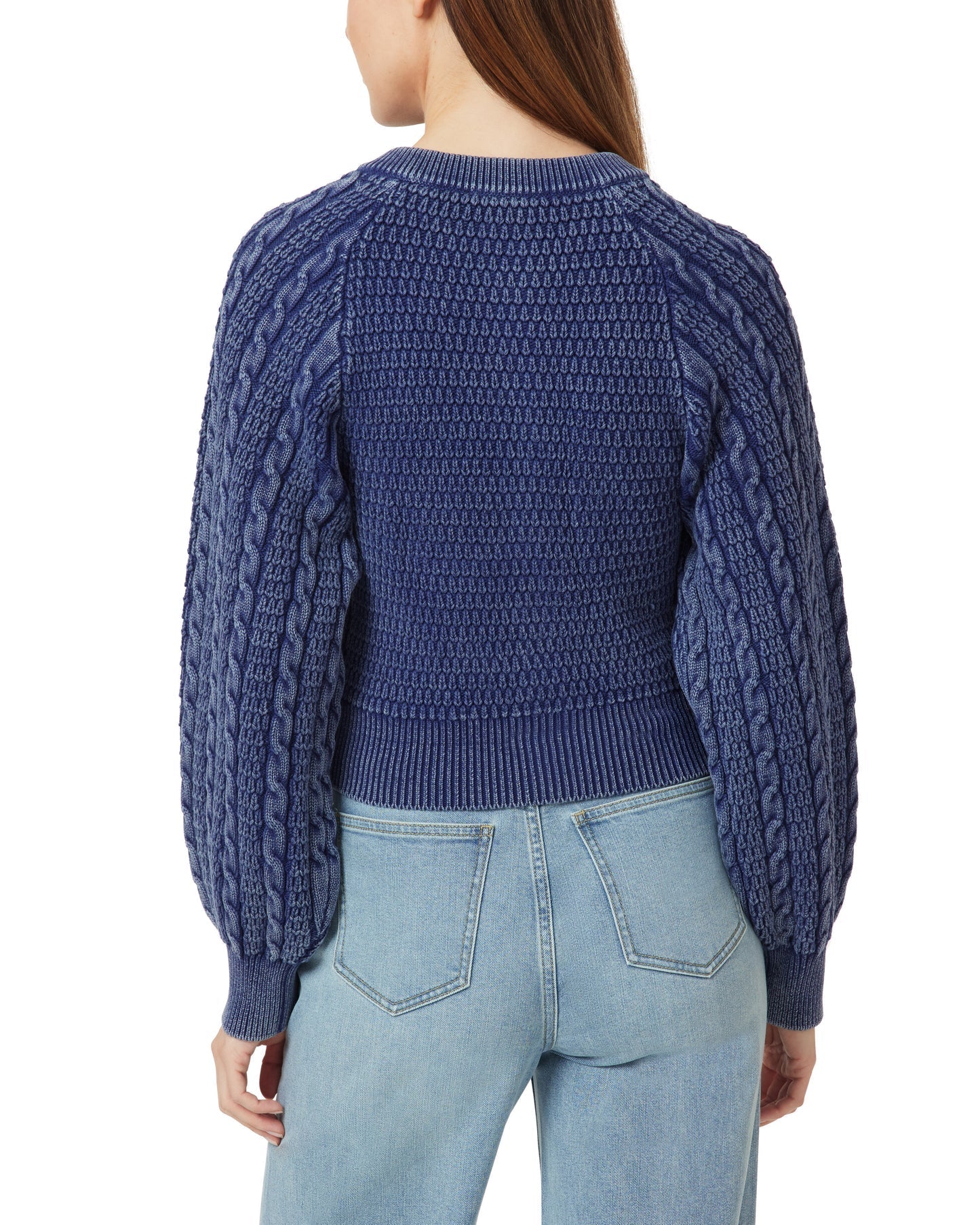 Washed Cable Cardigan