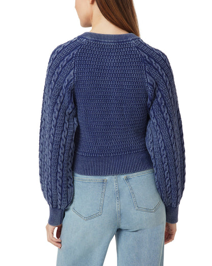 Washed Cable Cardigan