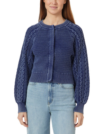 Washed Cable Cardigan