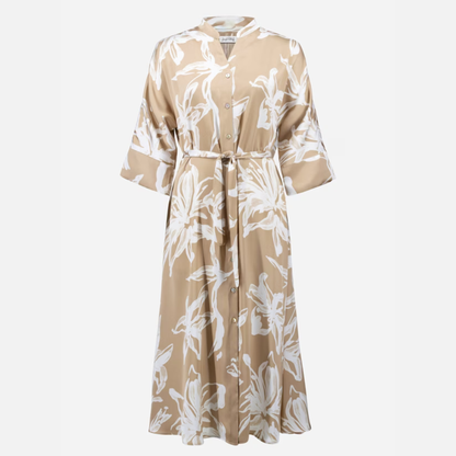 Joseph Ribkoff Floral Belted Shirt Dress