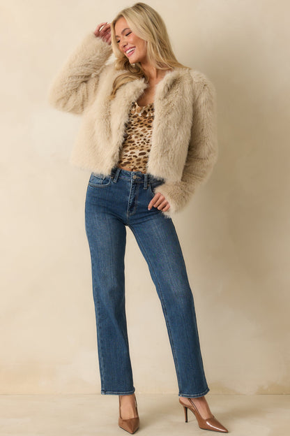 The Daily Edit Medium Wash Straight Leg Jeans