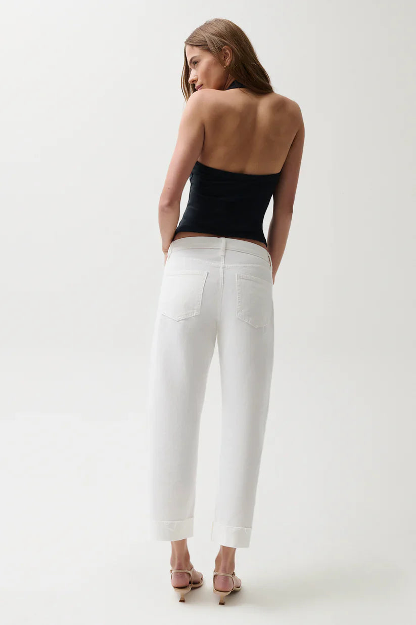 PISTOLA Kacey Mid Rise Cuffed Straight Jean