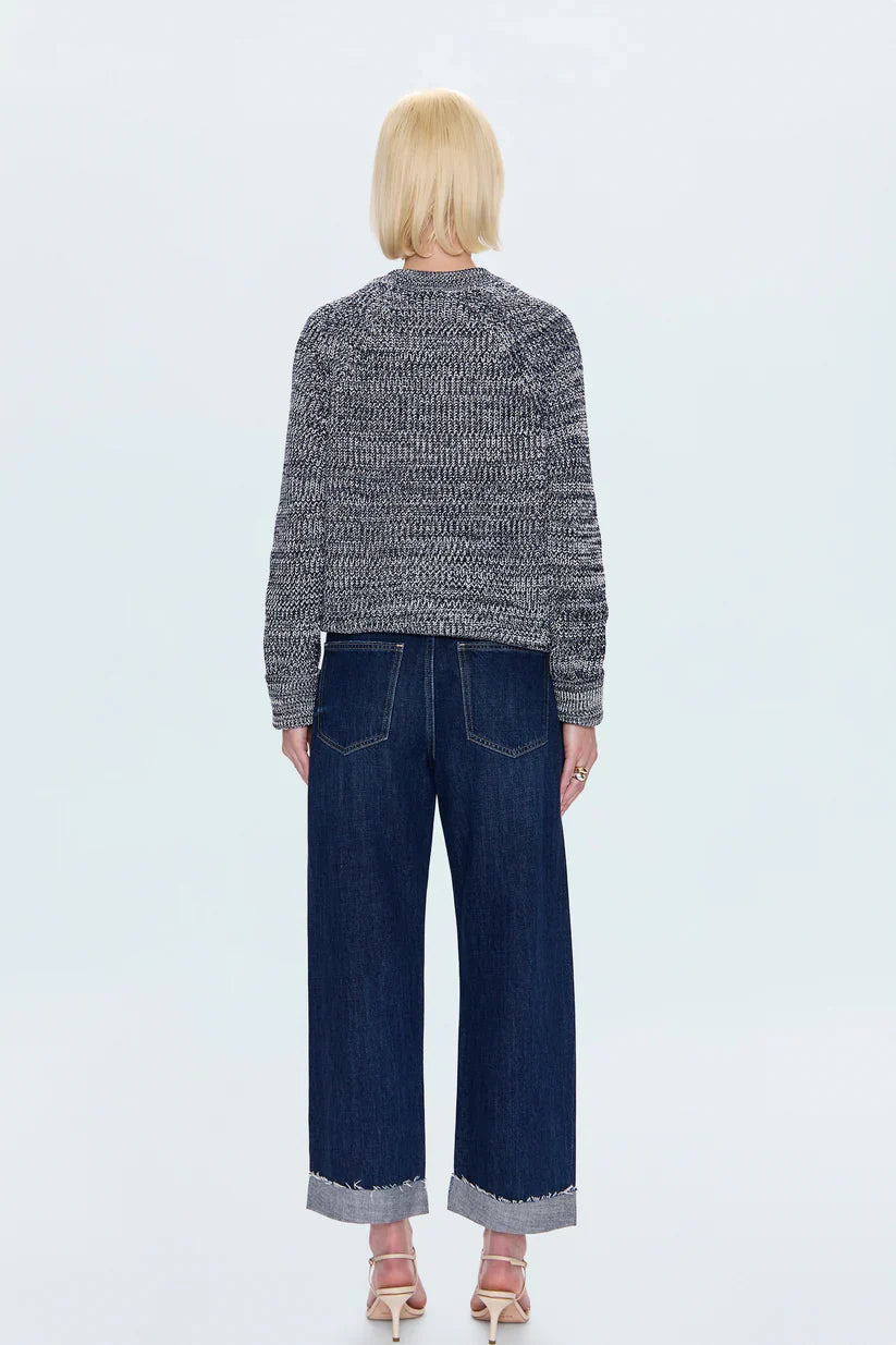 PISTOLA Kacey Mid Rise Cuffed Straight Jean