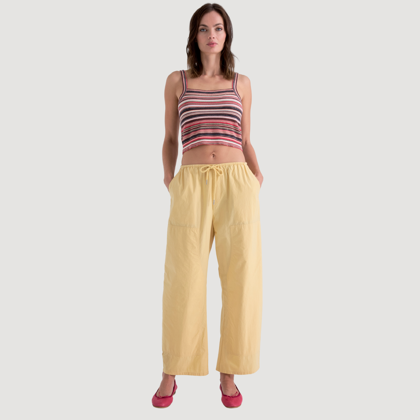 PISTOLA Theo Drawstring Poplin Pant