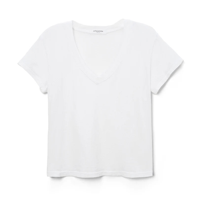 Perfect White Tee Hendrix Boxy V Neck Tee