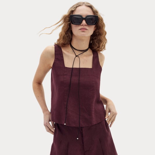 Lanhtropy Mei Linen Top