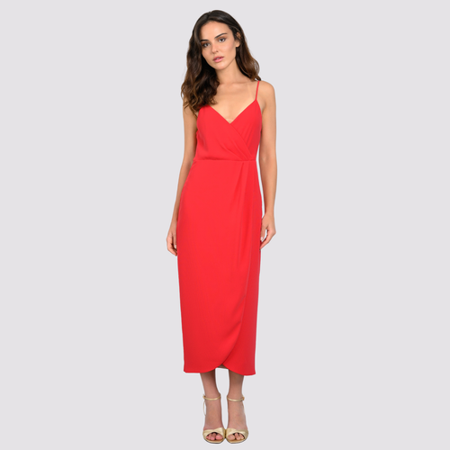 Lavender Brown Tegan Midi Dress